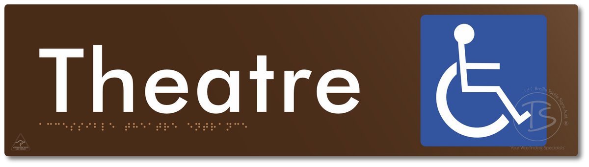 Accessible Theatre Entrance - Braille Tactile Signs Aust.