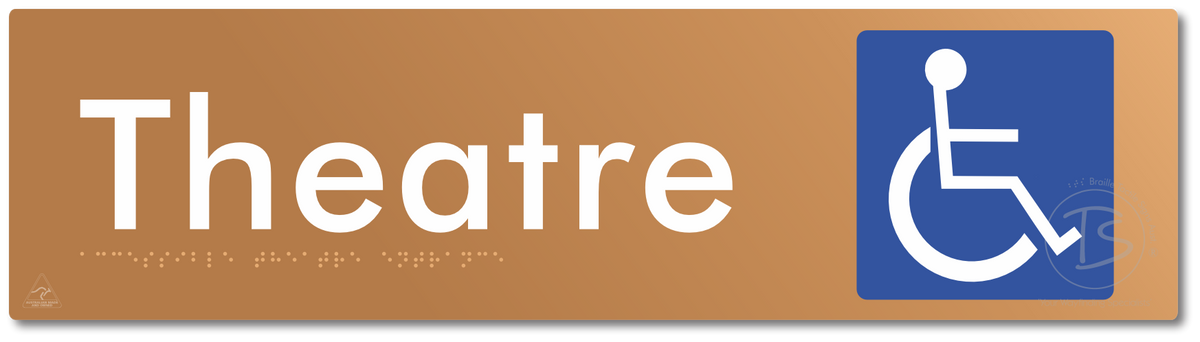Accessible Theatre Entrance - Braille Tactile Signs Aust.