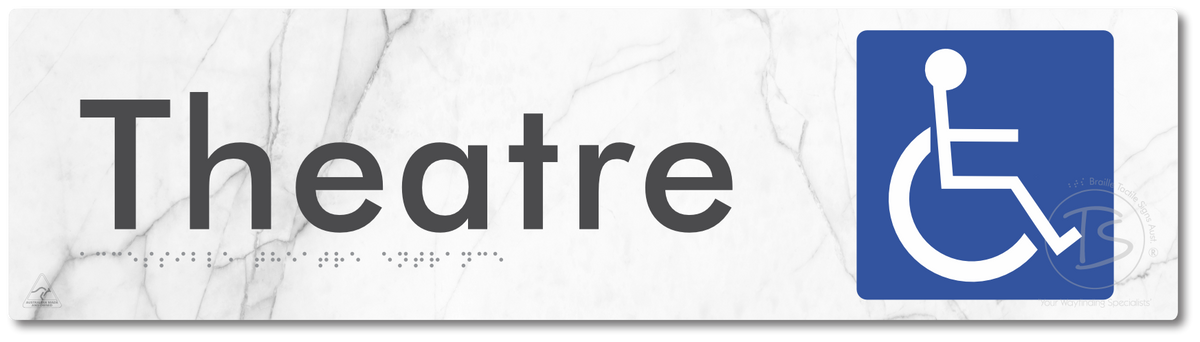 Accessible Theatre Entrance - Braille Tactile Signs Aust.