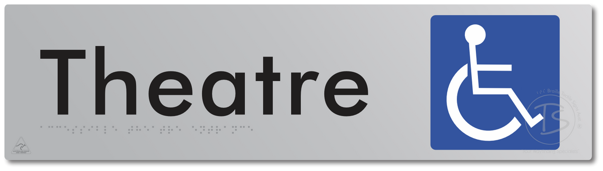 Accessible Theatre Entrance - Braille Tactile Signs Aust.