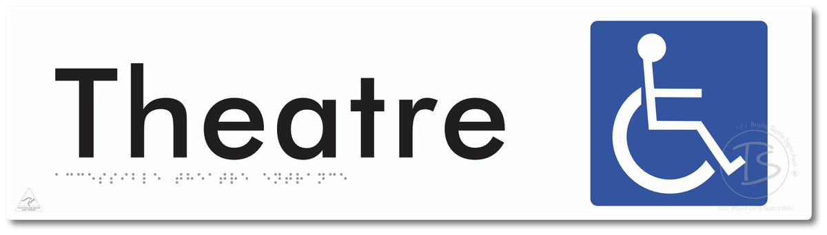 Accessible Theatre Entrance - Braille Tactile Signs Aust.