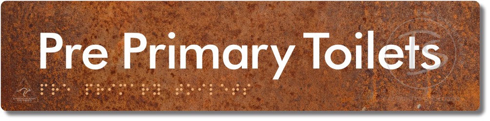 Pre Primary Toilets - Braille Tactile Signs Aust.