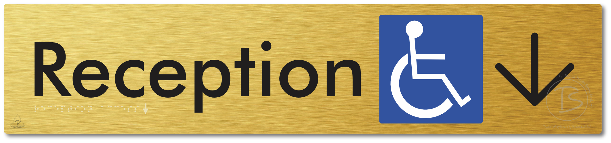 Reception Access with Large Directional Arrow