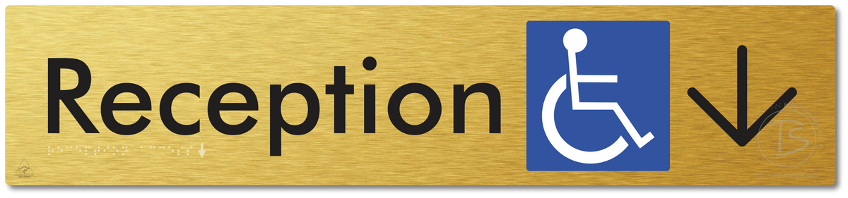 Reception Access with Large Directional Arrow