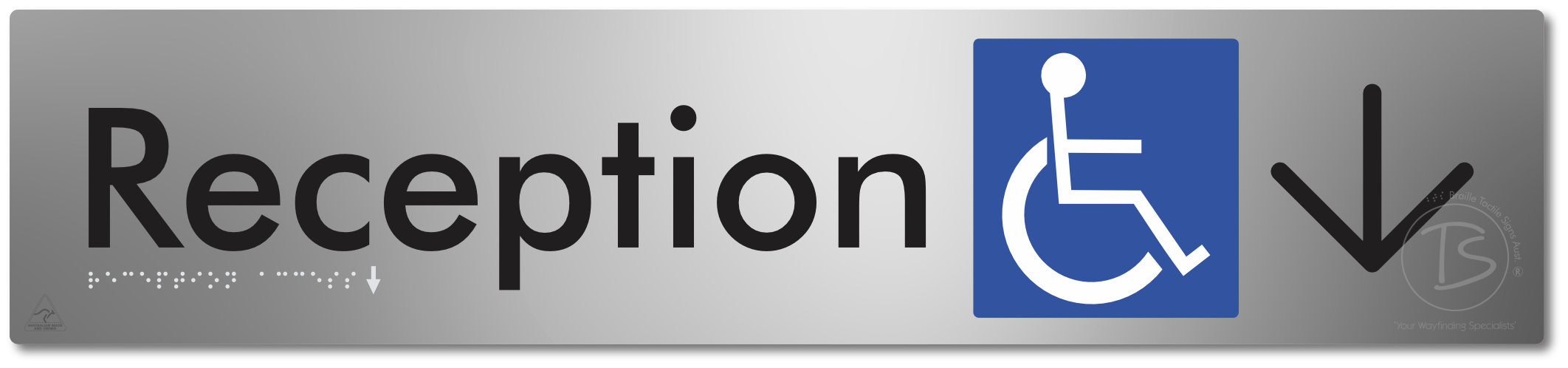 Reception Access with Large Directional Arrow