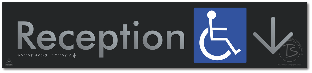 Reception Access with Large Directional Arrow