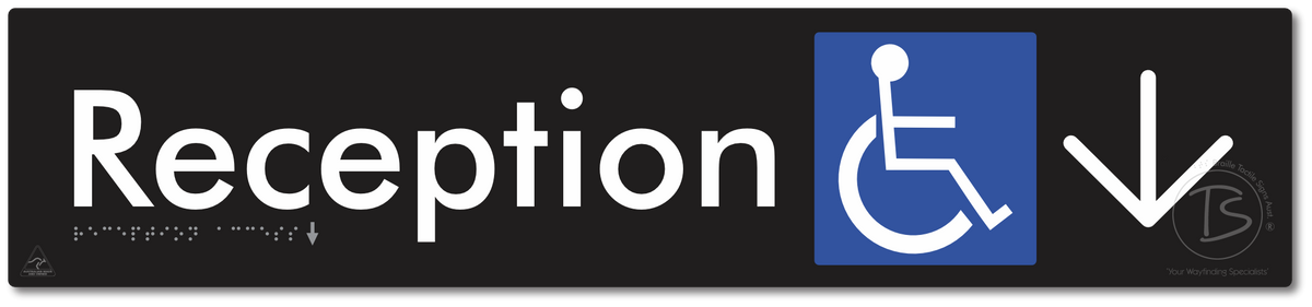 Reception Access with Large Directional Arrow