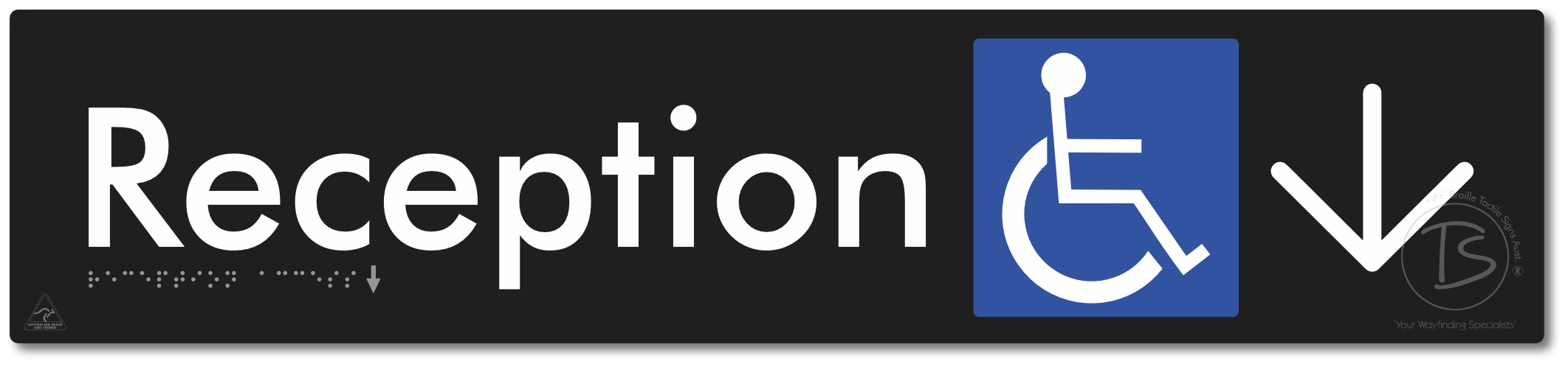 Reception Access with Large Directional Arrow