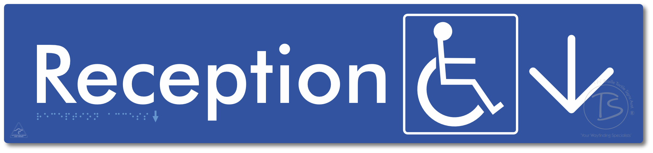 Reception Access with Large Directional Arrow
