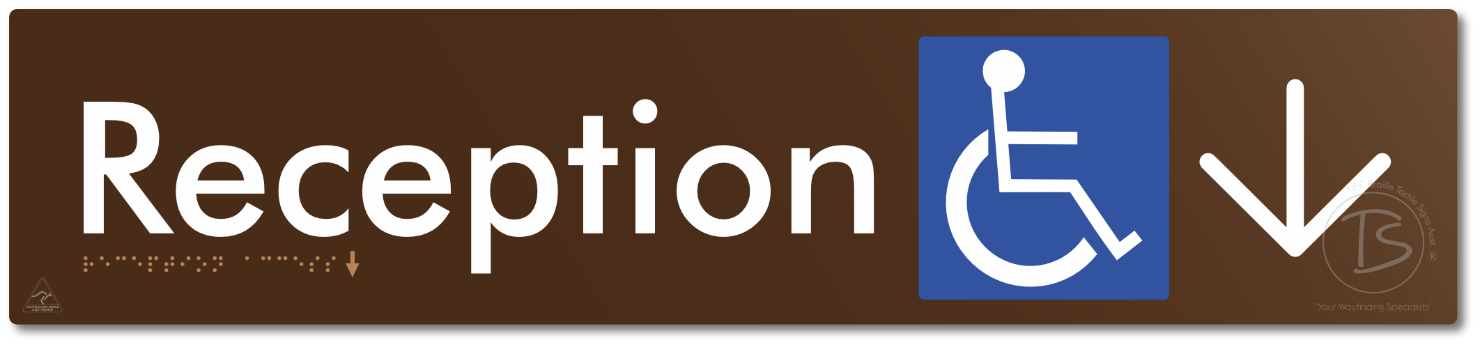Reception Access with Large Directional Arrow