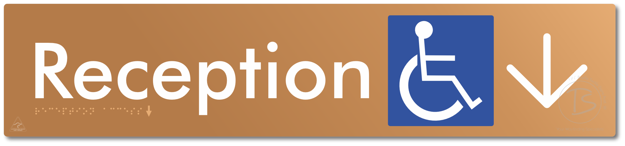 Reception Access with Large Directional Arrow