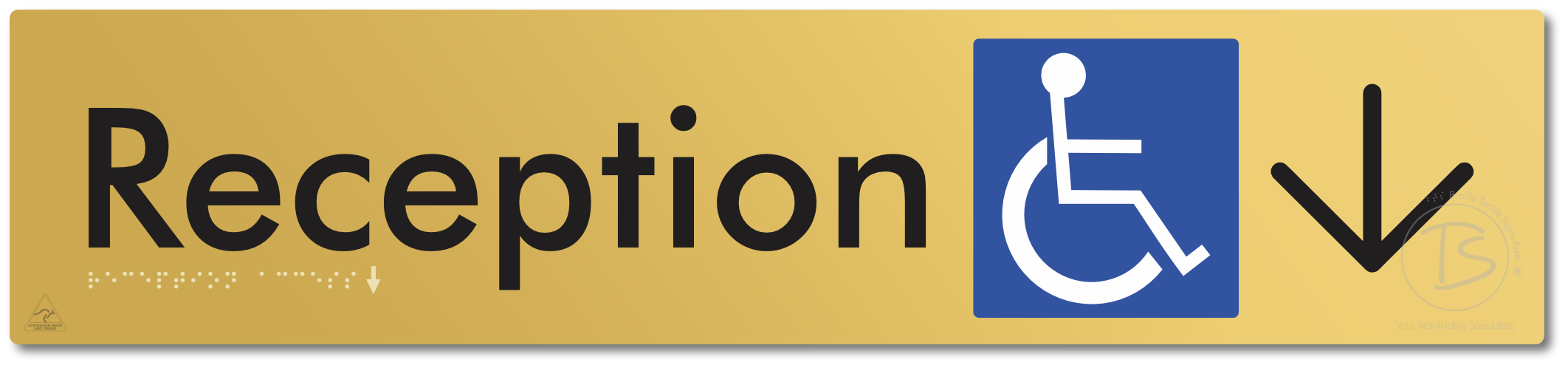 Reception Access with Large Directional Arrow