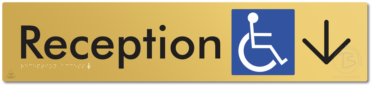 Reception Access with Large Directional Arrow