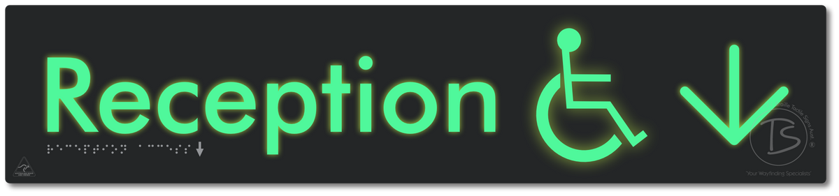Reception Access with Large Directional Arrow