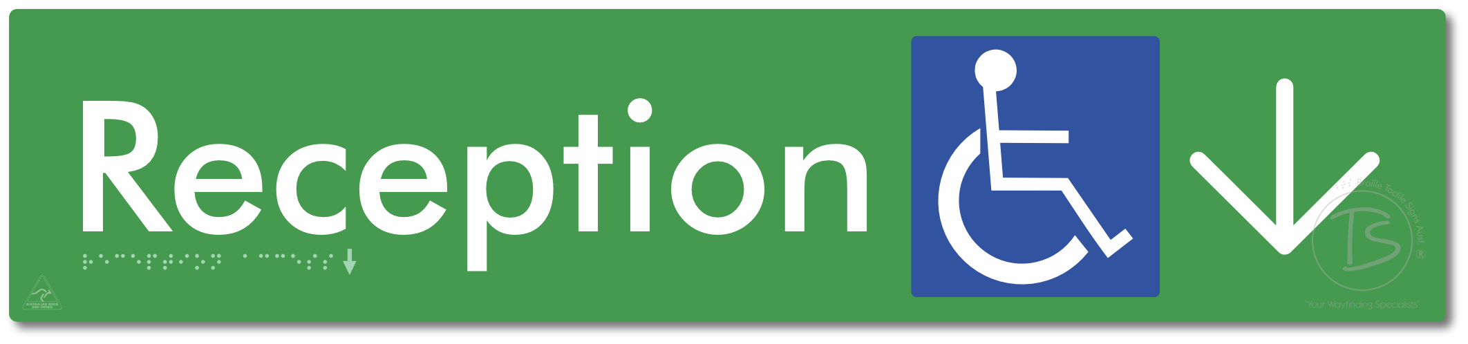 Reception Access with Large Directional Arrow