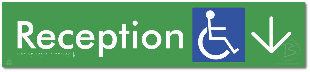 Reception Access with Large Directional Arrow
