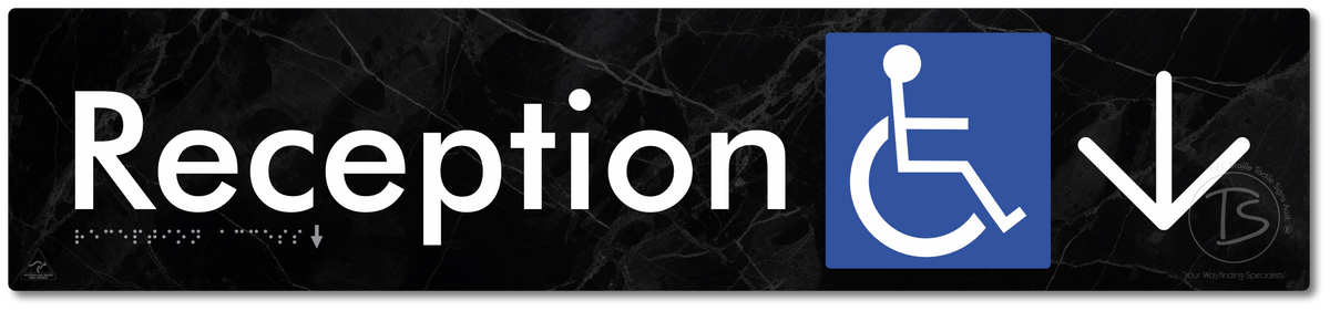 Reception Access with Large Directional Arrow