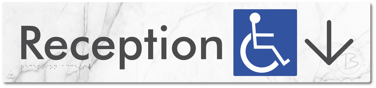Reception Access with Large Directional Arrow