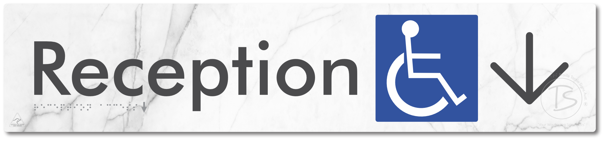 Reception Access with Large Directional Arrow