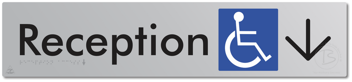 Reception Access with Large Directional Arrow