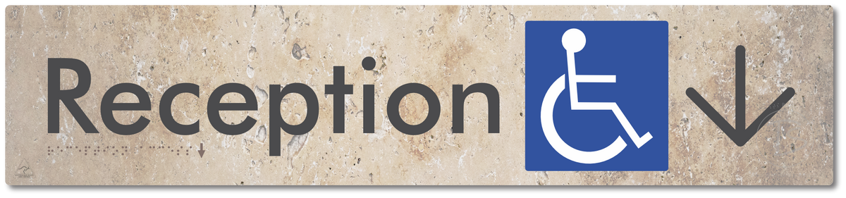 Reception Access with Large Directional Arrow