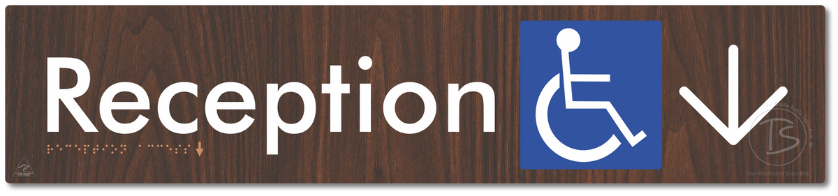 Reception Access with Large Directional Arrow