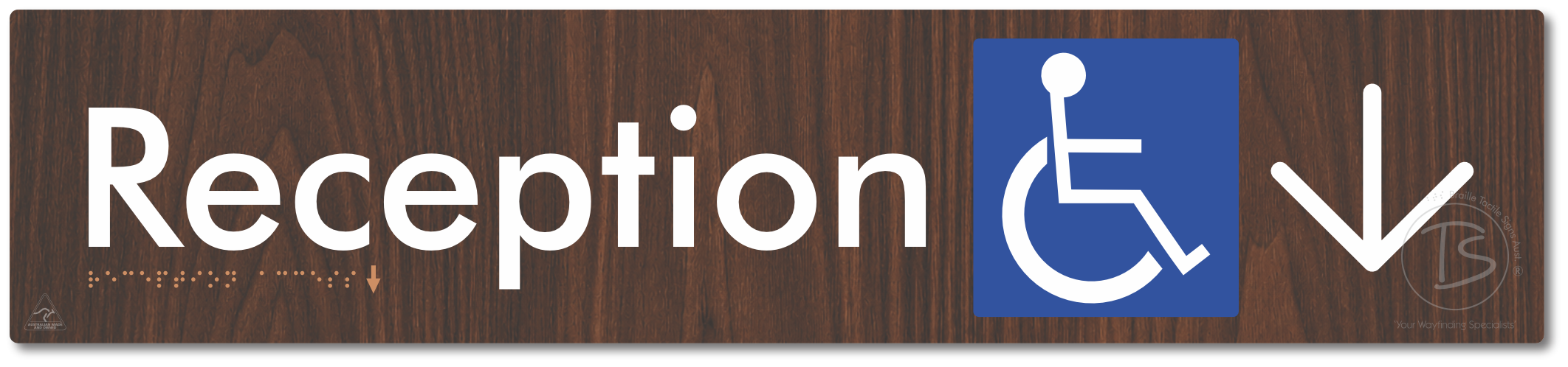 Reception Access with Large Directional Arrow