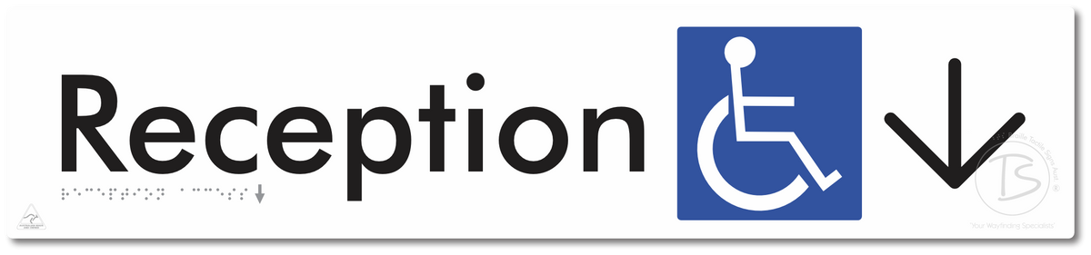 Reception Access with Large Directional Arrow