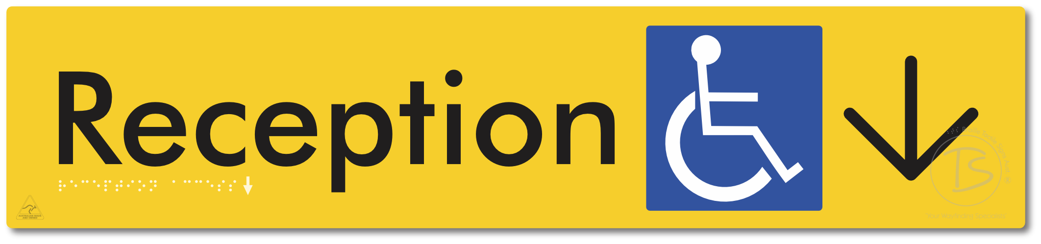 Reception Access with Large Directional Arrow