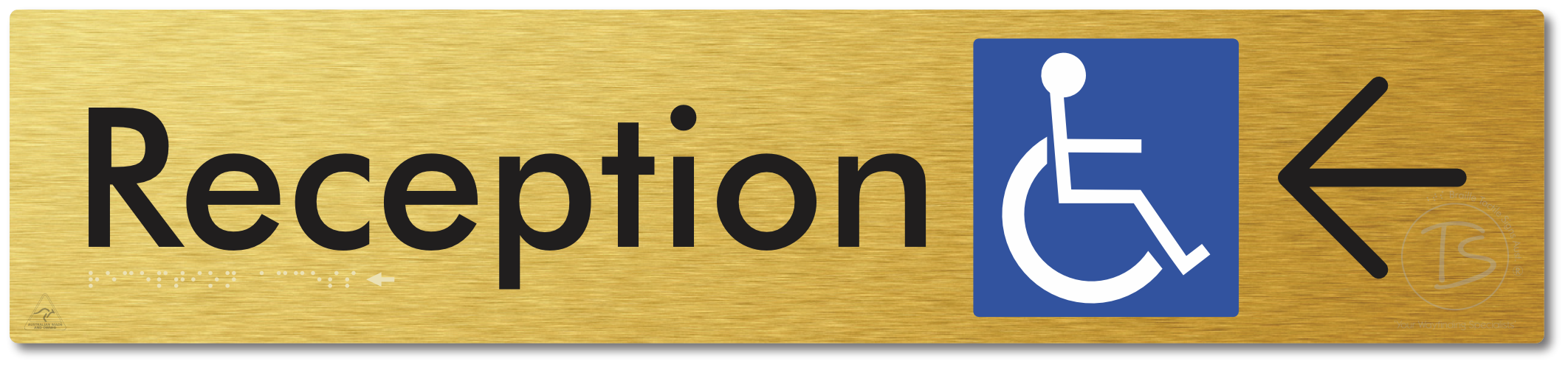 Reception Access with Large Directional Arrow