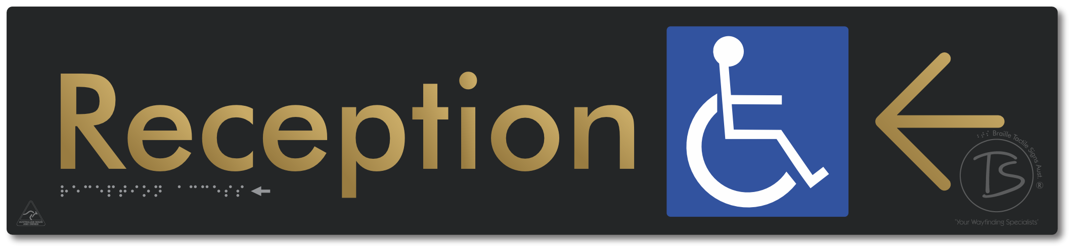 Reception Access with Large Directional Arrow