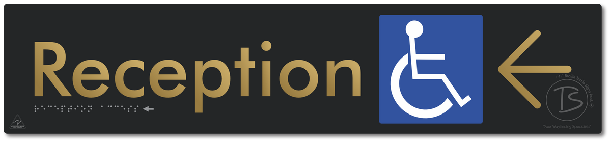 Reception Access with Large Directional Arrow