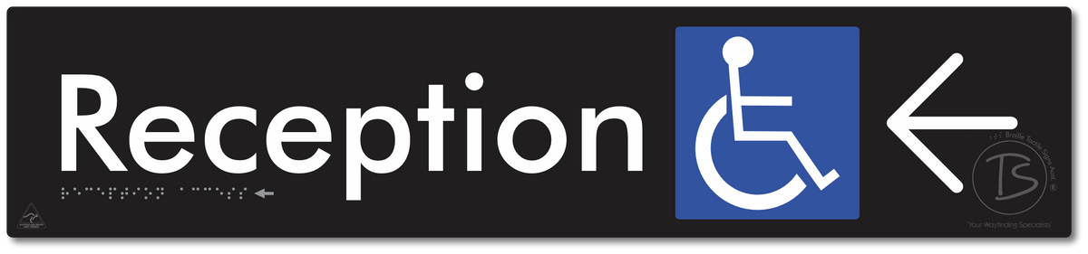 Reception Access with Large Directional Arrow