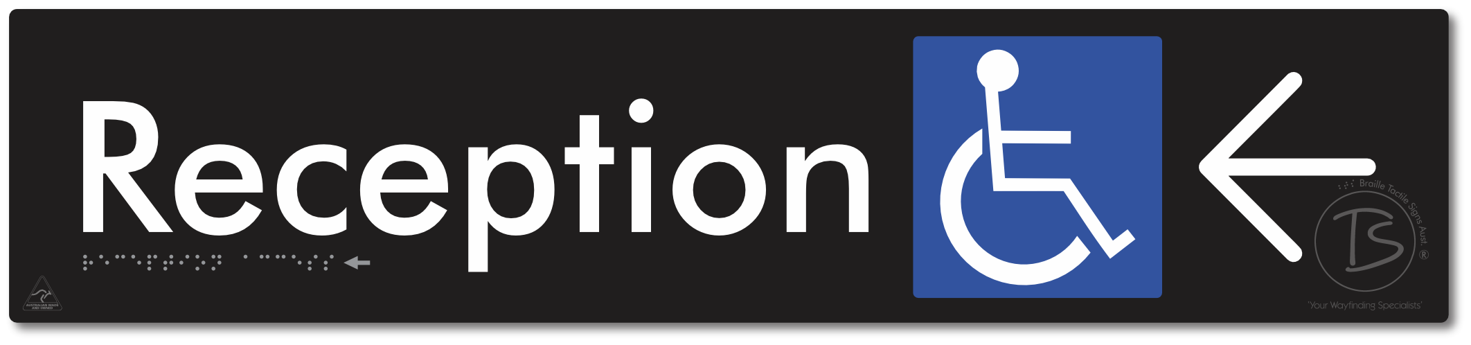 Reception Access with Large Directional Arrow