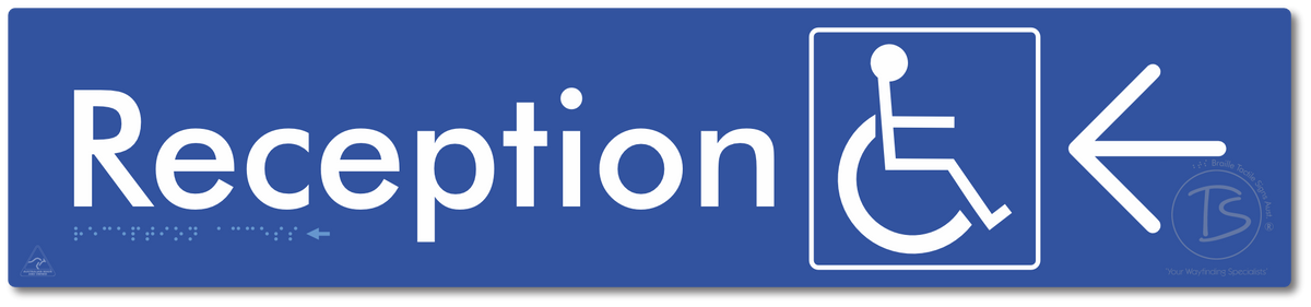 Reception Access with Large Directional Arrow