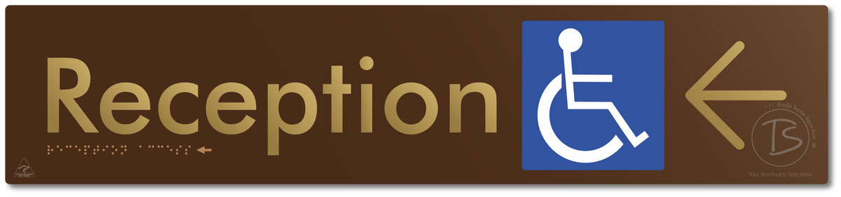 Reception Access with Large Directional Arrow