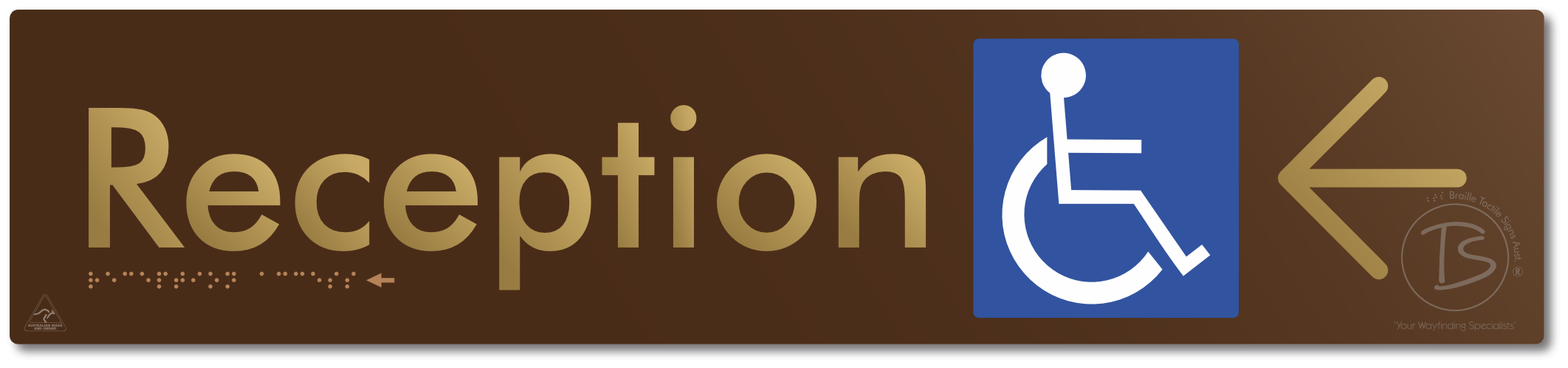 Reception Access with Large Directional Arrow