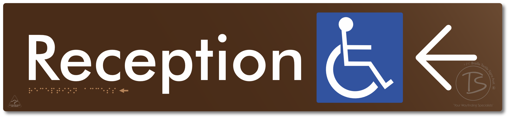 Reception Access with Large Directional Arrow