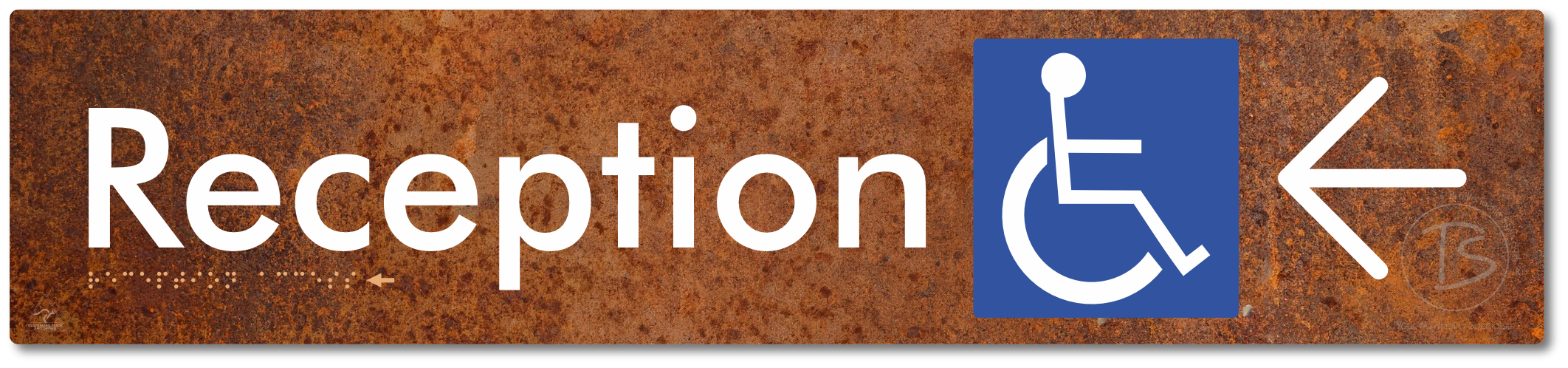 Reception Access with Large Directional Arrow