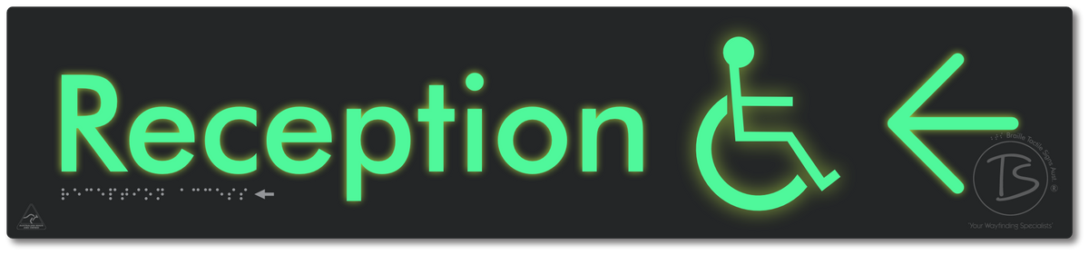Reception Access with Large Directional Arrow