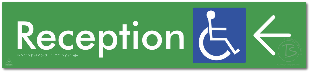 Reception Access with Large Directional Arrow