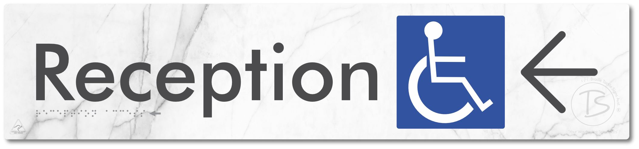 Reception Access with Large Directional Arrow