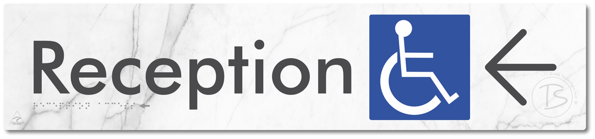 Reception Access with Large Directional Arrow