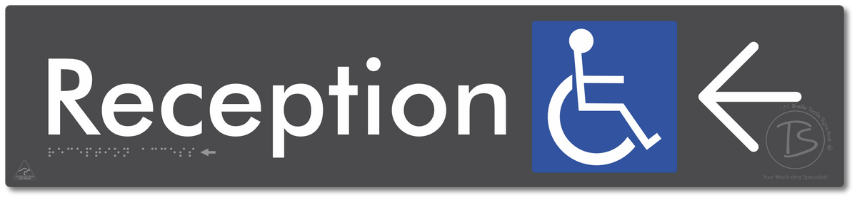 Reception Access with Large Directional Arrow