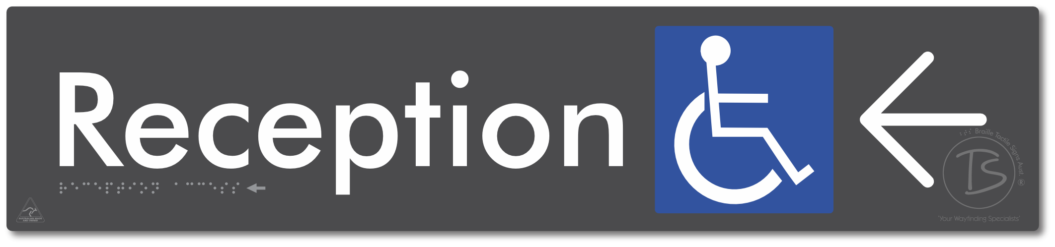 Reception Access with Large Directional Arrow