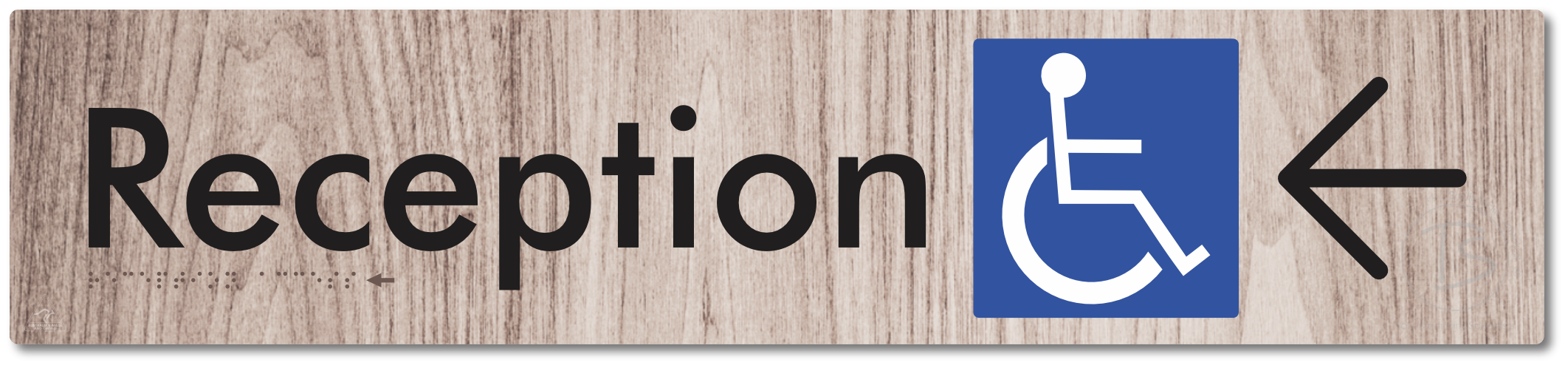 Reception Access with Large Directional Arrow