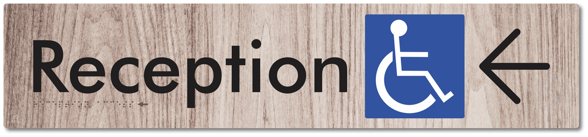 Reception Access with Large Directional Arrow
