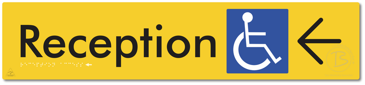 Reception Access with Large Directional Arrow