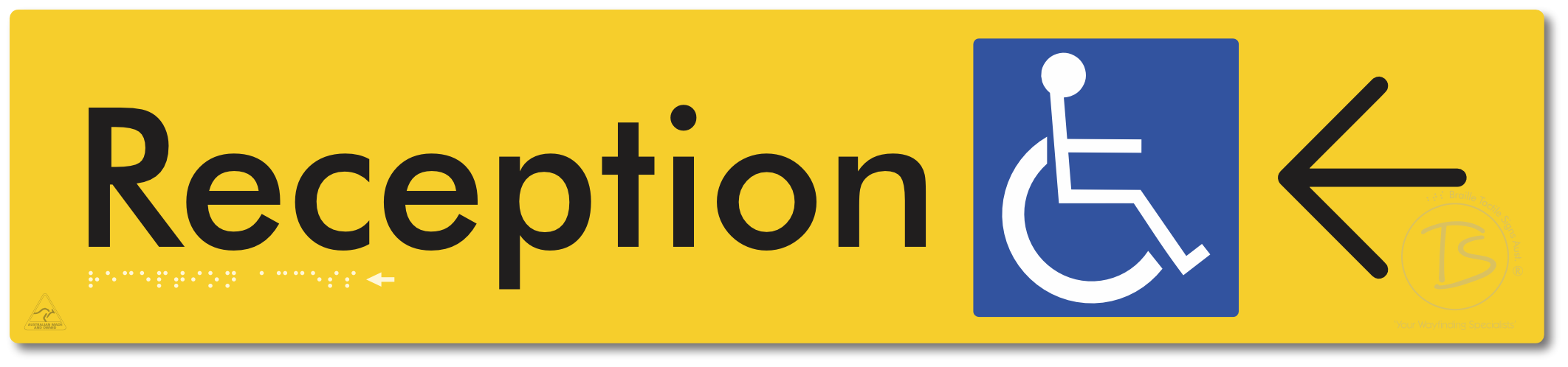 Reception Access with Large Directional Arrow