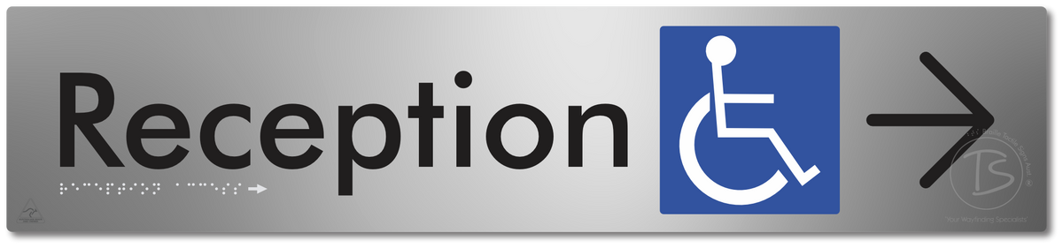 Reception Access with Large Directional Arrow